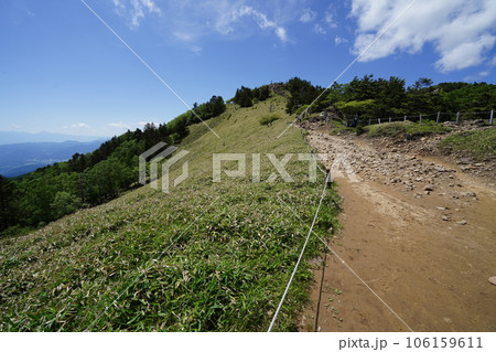 大菩薩峠付近から大菩薩嶺方面への尾根を見る　2023年6月17日 106159611