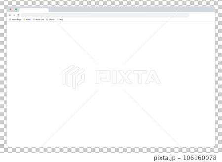 Internet screen illustration material opened on a personal computer 106160078