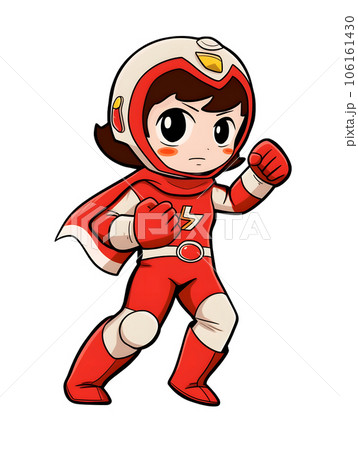 女の子ヒーローイラスト 106161430