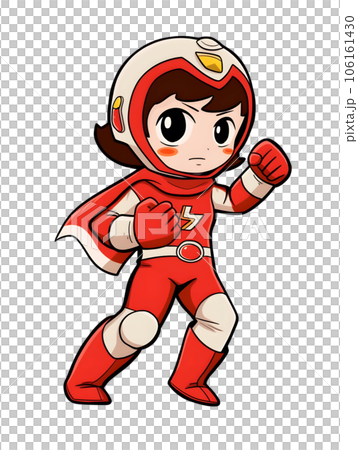 女の子ヒーローイラスト 106161430