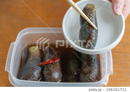 作り置き 茄子の煮浸し 作り置き 茄子の煮浸し 106161711