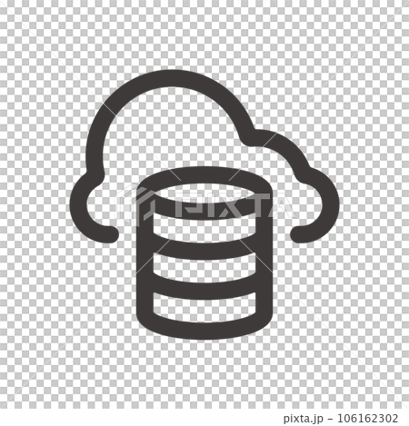 Simple and easy-to-use cloud server icon 2, ideal for product design, application development and programming 106162302