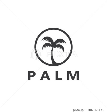 Palm tree summer logo template Palm tree summer logo template 106163140