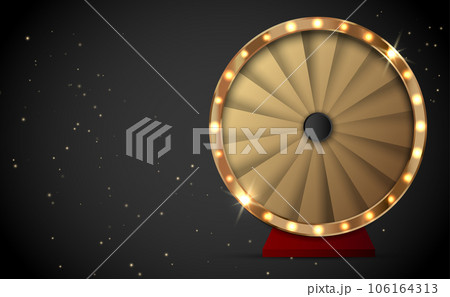 Wheel of fortune banner. Spinning casino wheel Wheel of fortune banner. Spinning casino wheel 106164313