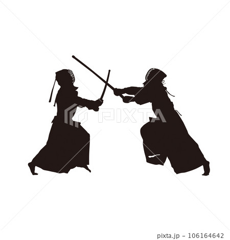 剣道シルエット 106164642