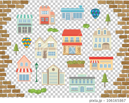 洋風のお店 イラストセット 洋風のお店 イラストセット 106165867