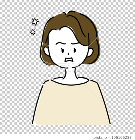 被激怒的婦女的例證 被激怒的婦女的例證 106166282
