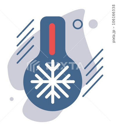 Weather forecast, thermometer with cooling degree 106166338