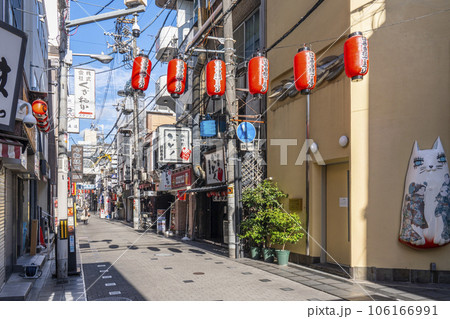 大阪千日前 朝の法善寺水掛歩道村表参道(南地中筋商店街) 夏 大阪千日前 朝の法善寺水掛歩道村表参道(南地中筋商店街) 夏 106166991
