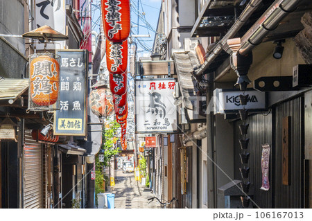 大阪ミナミ 風情溢れる朝の法善寺横丁 夏 大阪ミナミ 風情溢れる朝の法善寺横丁 夏 106167013