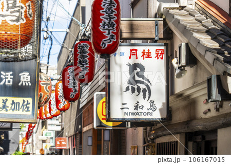 大阪ミナミ 風情溢れる朝の法善寺横丁 夏 大阪ミナミ 風情溢れる朝の法善寺横丁 夏 106167015