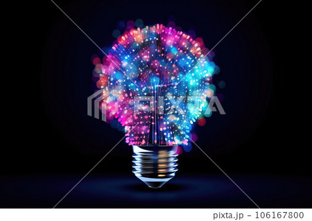 Creative Bulb Concept, Generative AI 106167800