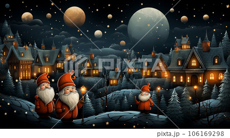 Beautiful fun pattern of Christmas, Generative Ai Beautiful fun pattern of Christmas, Generative Ai 106169298