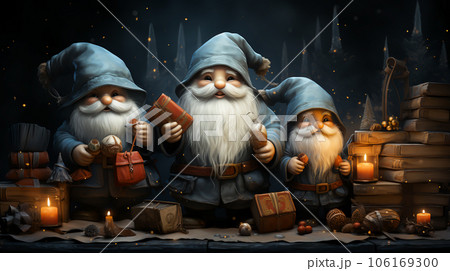 Beautiful fun pattern of Christmas, Generative Ai 106169300