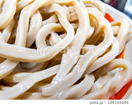 資料素材 コシのしっかりした太い武蔵野うどん 資料素材 コシのしっかりした太い武蔵野うどん 106169806