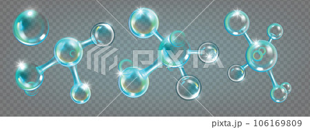 3D molecule oxygen icon set, vector cosmetic skin care bubble nano formula kit, chemistry DNA cell. 3D molecule oxygen icon set, vector cosmetic skin care bubble nano formula kit, chemistry DNA cell. 106169809