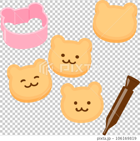 Cookies, Cutter and Chocolate Pencil 106169819