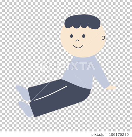 一個人坐在地上的插圖 106170250