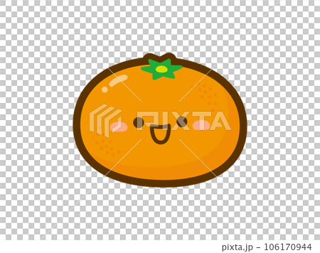 シンプルでかわいいみかんのイラスト 106170944