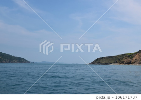 夏の金華山港周辺の風景 夏の金華山港周辺の風景 106171737