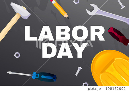 Happy Labor Day card. Labor Day banner. Design template. Vector illustration EPS10 106172092