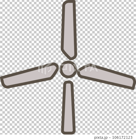 風電簡單可愛插畫 106172123