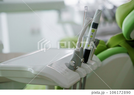 Modern dental office. Dentist's tools for dental treatment. Workplace of a dentist in a clinic 106172890