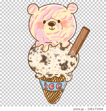 くまちゃんアイスのイラスト素材 [106173444] - PIXTA