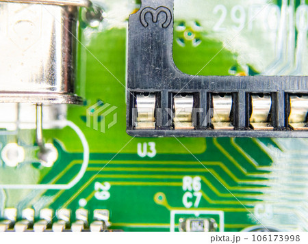 資料素材　電子回路のクローズアップ 106173998