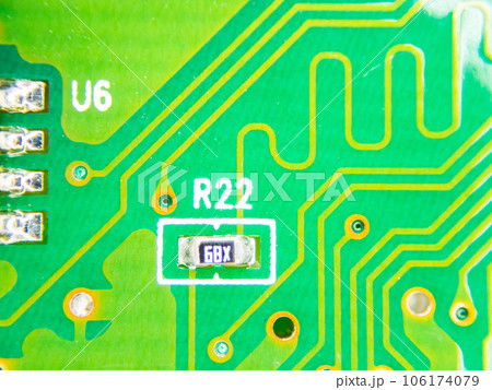 資料素材　電子回路のクローズアップ 106174079