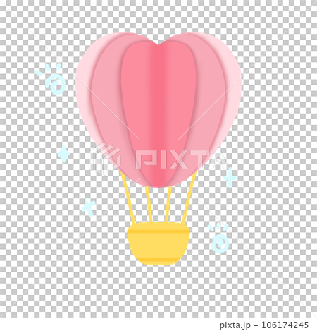 hot air balloon pink  106174245