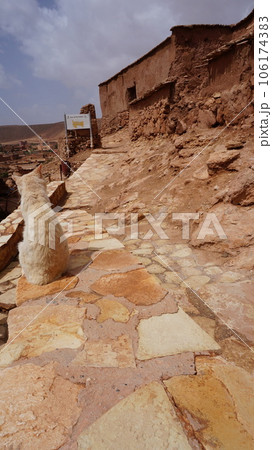 アイット・ベン・ハドゥの風景と猫【モロッコ】 106174383