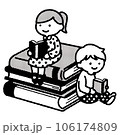 本を読む子どものイラスト 106174809