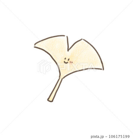 手描き風イラスト　イチョウ 106175199