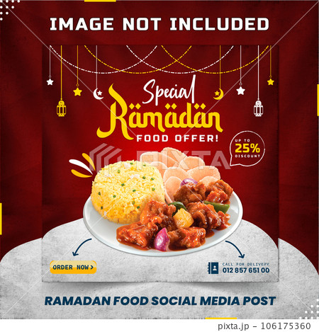 Ramadan kareem delicious food banner design and facebook cover template Ramadan kareem delicious food banner design and facebook cover template 106175360