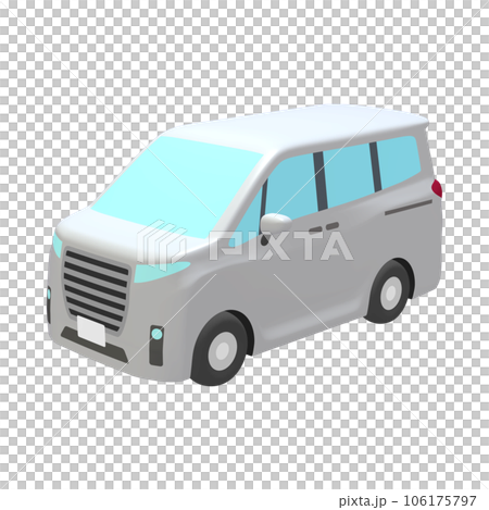 汽車插畫素材變形小型貨車白色(1_a) 汽車插畫素材變形小型貨車白色(1_a) 106175797