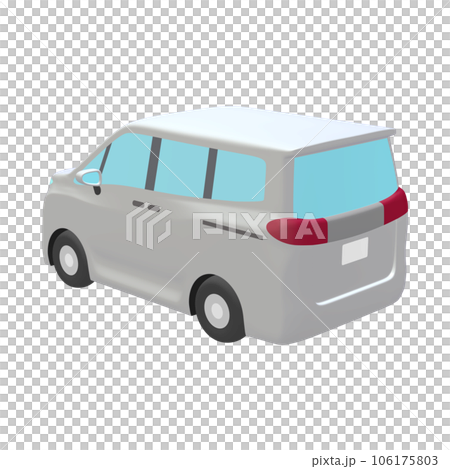 Car illustration material deformed minivan white (1_g) Car illustration material deformed minivan white (1_g) 106175803