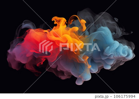 Explosion of colored powder background. Explosion of colored powder background. 106175994