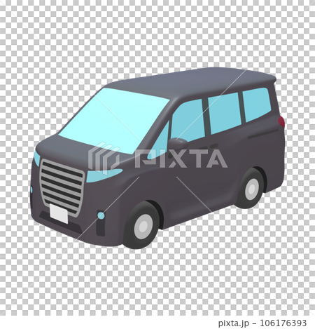Car illustration material deformed minivan black (1_a) Car illustration material deformed minivan black (1_a) 106176393