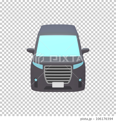 Car illustration material deformed minivan black (1_b) Car illustration material deformed minivan black (1_b) 106176394