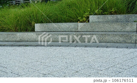 Granite terraces of a flower bed in the park Granite terraces of a flower bed in the park 106176511