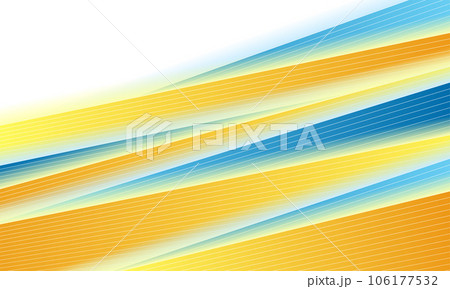 Bright blue and orange smooth stripes abstract corporate background 106177532