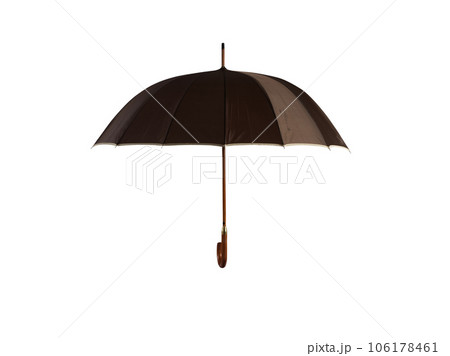 Brown open umbrella. concept of help and insurance Brown open umbrella. concept of help and insurance 106178461