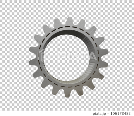 Isolated mechanical gear part of a mechanism Isolated mechanical gear part of a mechanism 106178482