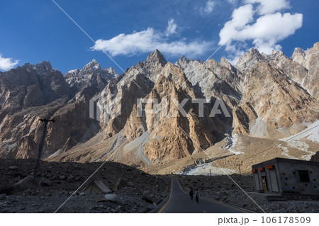 Tupopdan peaks, near Passu village, upper Hunza, Northern Areas of Pakistan 106178509