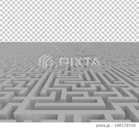 Isolated complex maze. Concept of confusion and difficulty Isolated complex maze. Concept of confusion and difficulty 106178510