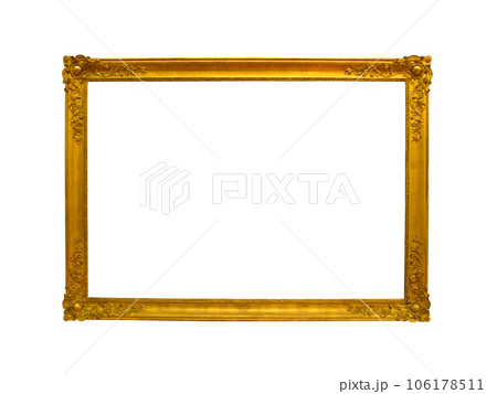 Decorative gold vintage frame for photo and painting 106178511
