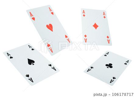 Poker playing cards. gambling and betting concept 106178717