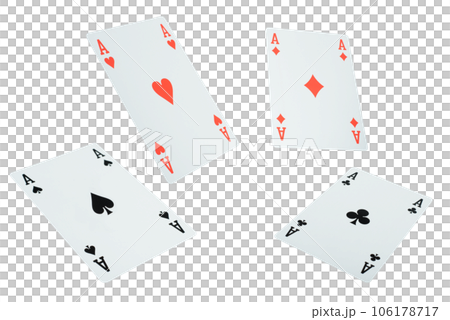Poker playing cards. gambling and betting concept 106178717