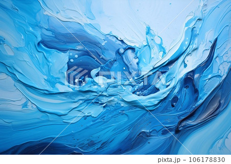 Abstract art blue paint background with liquid fluid grunge texture, generative AI Abstract art blue paint background with liquid fluid grunge texture, generative AI 106178830